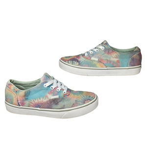 Vans Shoes Womens 8 Spiral Tie Dye Pastel Low Tops Sneakers Lace Up Hippy Skater